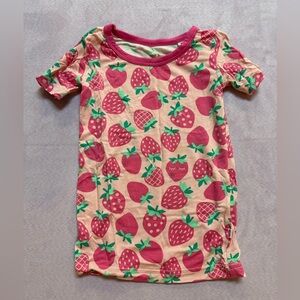 Little Sleepies Sweet Strawberry two piece pajamas